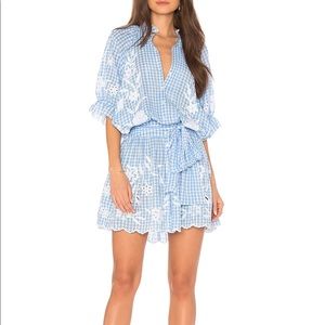 Revolve Juliet Dunn embroidered flower dress